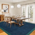 thumbnail image 3 of Funslane Modern Geometric Area Rug 5' x 7', Washable Carpet, Ultra Thin Soft Non-Slip Rug for Living Room Bedroom Home Office, Blue, 3 of 8