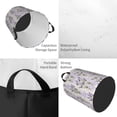 thumbnail image 5 of Lsque Lavender Flowers pattern Laundry Hamper Basket, Tall Woven Rope Hamper Basket for Clothes, Lightweight Storage Basket, Collapsible Waterproof-, 5 of 8