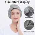 thumbnail image 4 of Turbante de microfibra para secar el cabello, toalla ultra absorbente y suave para un secado rápido, 4 of 5