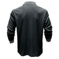 thumbnail image 4 of BLVB Men's Long Sleeve Shirts Casual Loose Athletic Work Business Button down Collared Lightweight Tops Blouse Black, 4 of 5