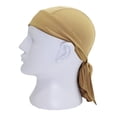 thumbnail image 2 of Solid Color Breathable Motorcycle Wrap Biker Hat Unisex Headscarf Bandana Cap, 2 of 13