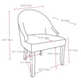 thumbnail image 4 of CorLiving Antonio Velvet Accent Chair, 4 of 4