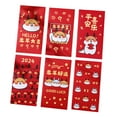 thumbnail image 2 of AMLESO 6 Pcs Enveloppes Rouges du Nouvel An Lunaire Chinois Cadeaux Enveloppes Porte-Bonheur pour Enfants, 2 of 8
