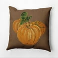 thumbnail image 2 of 16" x 16" Simply Daisy Tres Calabazas Fall Polyester Accent Pillow, Brown Qty 1, 2 of 5