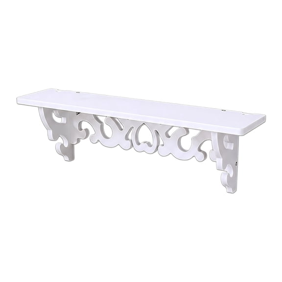 No Drill Floating Shelves Self Adhesive Wall Mounted Shelves, Durable PVC Small Shelf for Bathroom Kitchen Living Room Bedroom, Spice Rack and Bookshelf Display