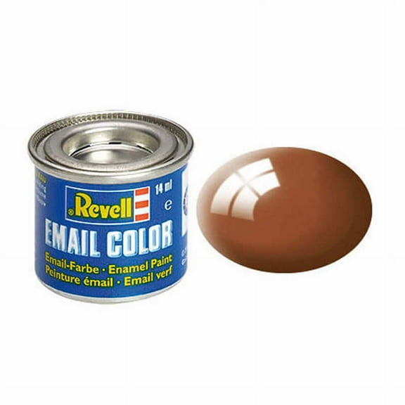 Revell Enamels 14ml Paint Tinlet, Mud Brown Gloss RAL