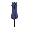 thumbnail image 3 of WestinTrends 15 x 9 Ft Twin Double Sided Outdoor Umbrella, Large Rectangle for Patio Balcony with Crank Lift (Base Not Included), Navy Blue, 3 of 5
