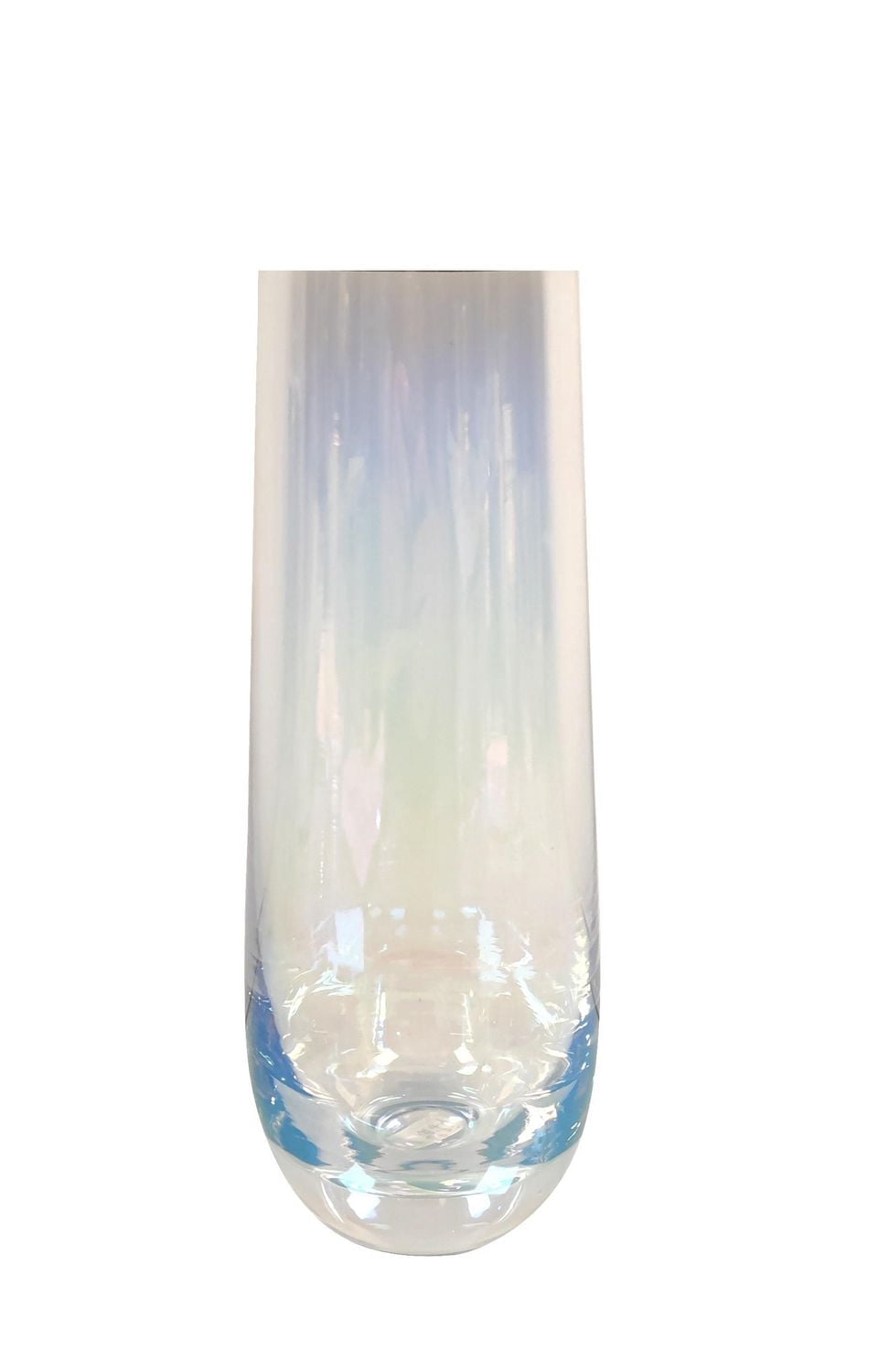 Holiday Time Jingle Mingle Clear Irridescent Champagne Glass,100% Soda Lime Glass, 10.15Oz, 1 Piece