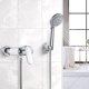 thumbnail image 3 of Single Lever Shower Faucet, Wall Mounted Shower Mixer Tap, Single Lever Shower Faucet, Chrome, 3 of 5