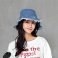 thumbnail image 3 of LinYooLi Chapeau Seau Chapeau de Soleil Chapeaux Seau pour Hommes Chapeau de Plage pour Femmes Chapeau de Pêcheur en Denim Décontracté Chapeau Pliable Mode Urbaine Randonnée, 3 of 3