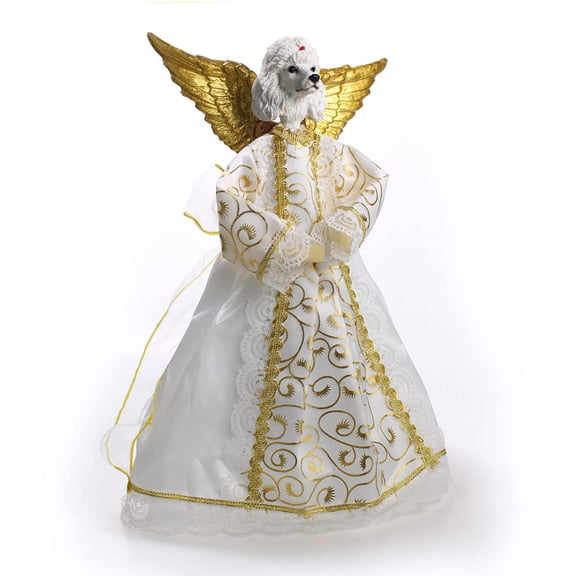 Poodle Angel Christmas Tree Topper