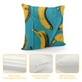 thumbnail image 4 of Orinice Bananas Graphic Decorative Throw Pillow Cover for Home Couch Living Room Bed Sofa Car Bedroom - Pilling Resistance, Abrasion Resistance, Invisible Zipper Design - 1PC 22x22in, 4 of 5