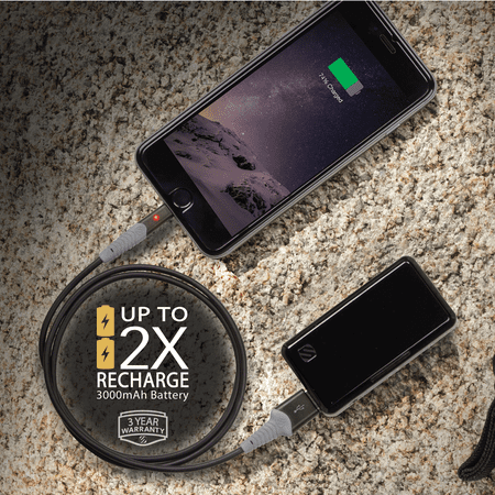 SCOSCHE 3000 PBH71 GoBat™ 2-In-1 Portable USB Wall Charger and 3000 mAh Portable Battery Pack - Black