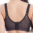 thumbnail image 5 of LowProfile Push Up Bra for Women Plus Size Adjustable Sports Extra-Elastic Breathable Lace Trim Bras Black 36B, 5 of 8