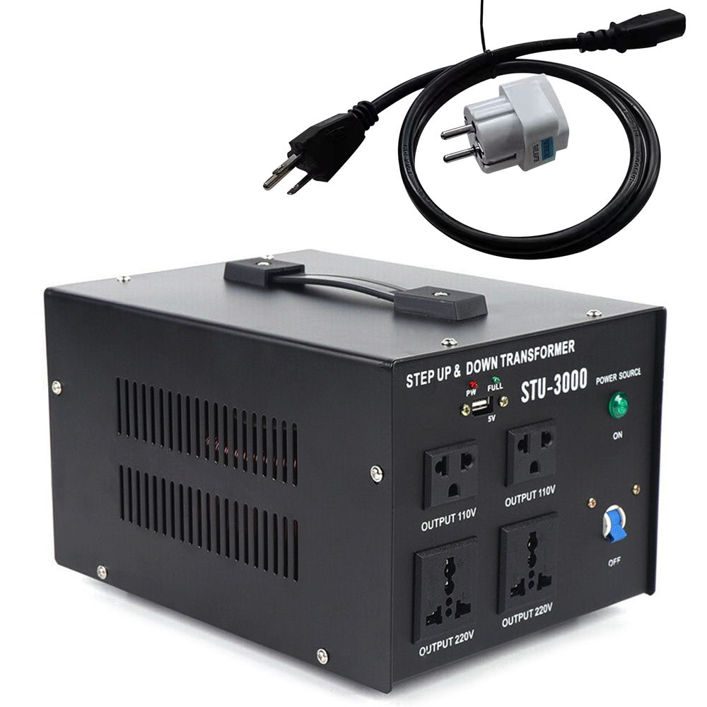 Wuzstar 3000W Voltage Converter Transformer Step Up&Down 110V to 220V/220V to 110V Converter Tool