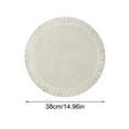 thumbnail image 3 of hulanddfd Woven Placemats, Round Table Mat-Woven for Kitchen and Dining Decor Heat Insulation Pad for Kitchen or Cooking White, 3 of 5