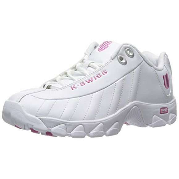 K-Swiss Women's ST329 CMF Trainer Lifestyle Sneaker, White/Shocking Pink, 7 M US