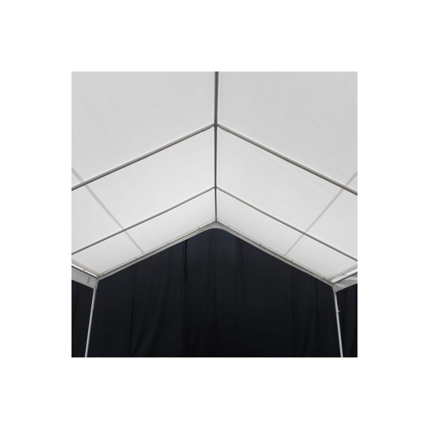 Steel Carport Shelter 2 Inch Frame 8 Leg Outdoor Cover 20 Gauge Spacious Vehicle Protection