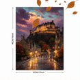 thumbnail image 3 of Edinburgh Castle Impasto Oil Painting Canvas Wall Art Decor, 3 of 8