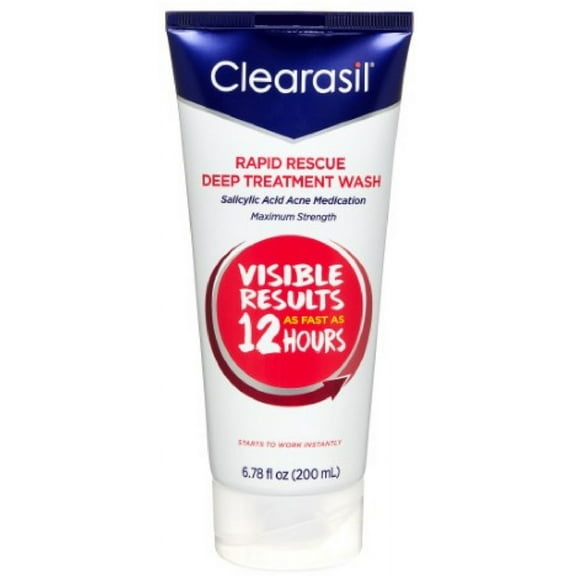 Clearasil Rapid Rescue Deep Treatment Wash, Normal to Oily Skin, 6.78 fl oz (Pack of 3)