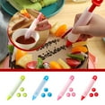 thumbnail image 3 of Hgallory 2PCS Dessert Decorating Pen Kit, Household Cake Decorating Pens, Baking Piping Syringe Cylinder for Cream Chocolate Cake, Pastry Piping Pen Tools for Cake Lettering Drawing, 5.7"x0.9", I, 3 of 3