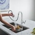 thumbnail image 3 of Grohe 33 870 Bridgeford Pull-Down Spray Kitchen Faucet - Chrome, 3 of 7
