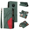 thumbnail image 1 of Compatible avec Nokia X20/ X10 Étui Portefeuille avec Fentes pour Cartes en Cuir PU Fermeture Éclair Folio Rabattable, 1 of 5