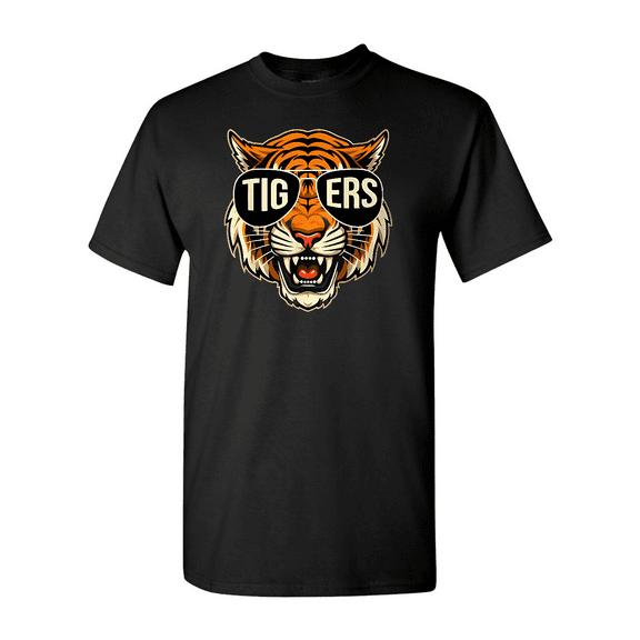 Tigers Pride Retro School Spirit Bold Vintage Sports Graphic Print Unisex T-Shirt V80759, up to size 5XL