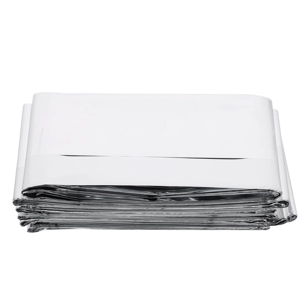 1 manta aislante plegable de doble cara para exteriores, de aluminio.