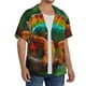 thumbnail image 2 of Fotbe Chameleon Camisa Estampada de Manga Corta para Hombre, Casual de Verano, Estilo Playero, Sin Arrugas-Small, 2 of 5
