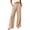 Coffee, variant on Women Pants High Waisted Grid Wide Straight Leg Palazzo Casual Soft Trousers with Pockets