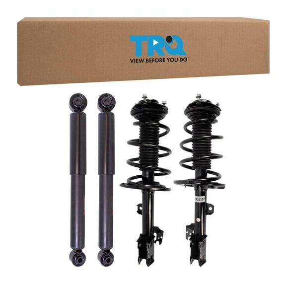 TRQ Front Complete Strut Assembly & Rear Shock Absorber Kit For 14-19 Highlander SKA61213