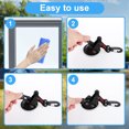 thumbnail image 4 of 6Pcs Car Tent Suction Cups Hooks Heavy Duty Suction Cups Anchor with Hooks Strong Suction Cup Hooks Tent Hooks Portable Suction Cup Hook Car Camping Accessories for Car Camping, 4 of 10