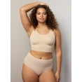 thumbnail image 6 of Cupid Women's Firm Control Top Shaping Scoop Neck Lounge Bra Shapewear, 6 of 8