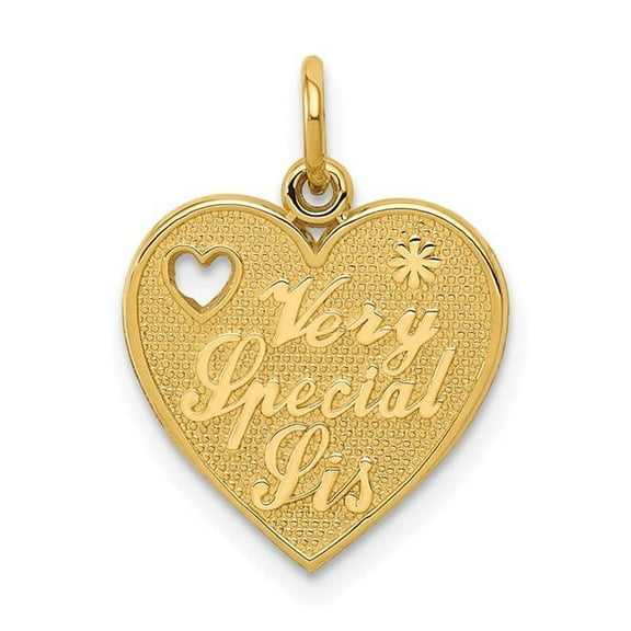 Finest Gold 14K Yellow Gold Very Special Sis Charm