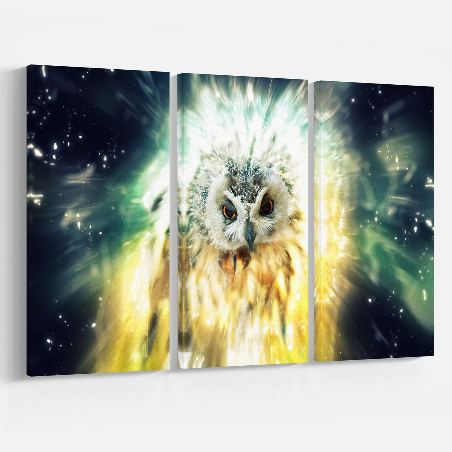 Design Art Colorful Owlcanvas Print