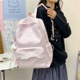 thumbnail image 6 of Polka Dot Print Lace Backpack, Large Capacity Multi-Pocket School Bag with Compartments for Travel Outdoor (Pink 430*300*140), 6 of 8