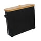 thumbnail image 5 of Portarrollos de papel higiénico grande para lavandería, dormitorio y dormitorio negro, 5 of 9