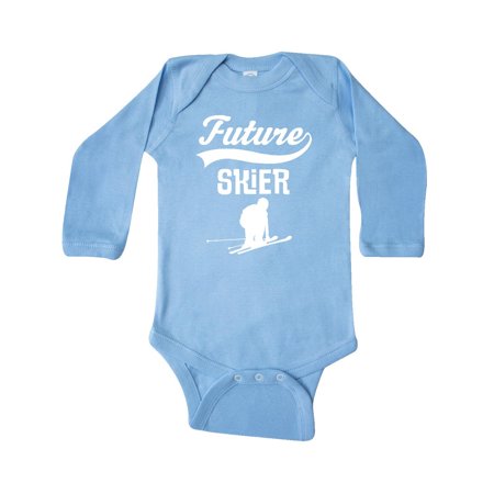 

Inktastic Future Skier Childs Skiing Gift Baby Boy or Baby Girl Long Sleeve Bodysuit