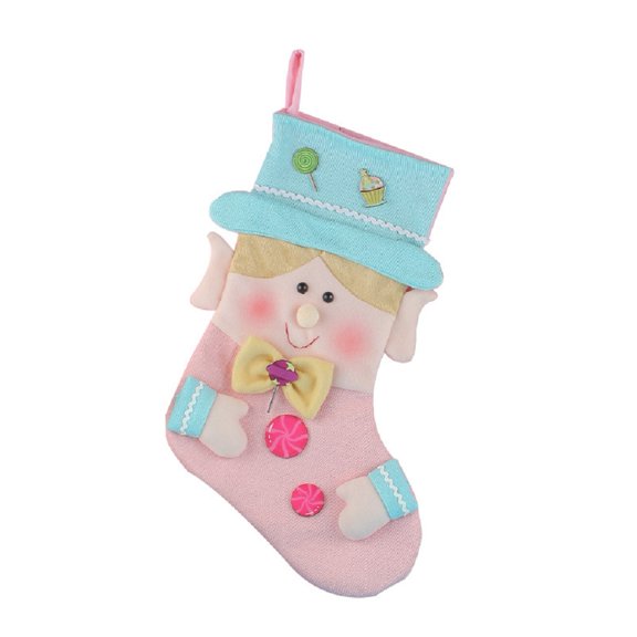 Godderr Christmas Candy Socks New Creative Gift Socks Christmas Tree Hanging Gift Bag 1pcs