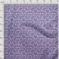 thumbnail image 4 of oneOone Rayon Dusty Blue Fabric Florals Fabric For Sewing Printed Craft Fabric By The Yard 56 Inch Wide, 4 of 4