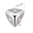 thumbnail image 2 of Unique Bargains Metal Box Corner Protectors Edge Guard Protector 25 x 25 x 25mm Silver Tone 12 pcs, 2 of 3