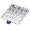 thumbnail image 3 of Kit d'Assortiment de Clips E, Cirlips de Retenue Externes en Acier Inoxydable Antirouille 200 Pcs pour Roulement, 3 of 8