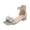 Silver, variant on BOBOGOJP Girls Sandals Low Heels Dress Pump Ankle Strap Open Toe Flower Girl Wedding Party for Toddler Little Big Kid Silver for Size 4