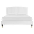 thumbnail image 4 of Alessi Performance Velvet Queen Platform Bed, 4 of 5