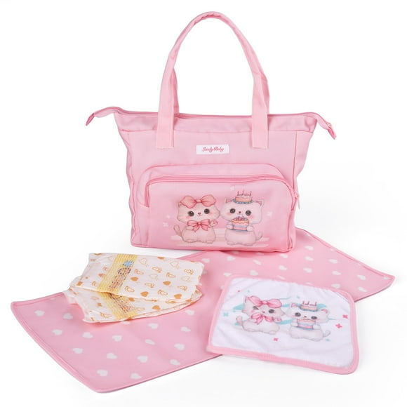 Juego de bolsas de pañales BABESIDE para muñecas Reborn de 43 a 61 cm, color rosa
