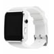 thumbnail image 1 of X6 Curved Hombres Mujeres Smart Watch Pantalla táctil Cámara Contador de pasos Bluetooth Smartwatch Soporte Tarjeta SIM, Blanco Inevent EL2294-02B, 1 of 7
