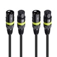 thumbnail image 1 of Cable DMX Stage Light Cable Matters, paquete de 2 unidades, 15,2 m, XLR de 3 pines, 1 of 7