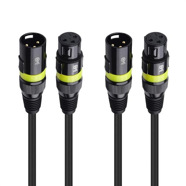 Lámpara de escenario DMX Cable Matters, paquete de 2 unidades, 22 AWG, 7,6 m, 3 pines