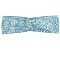 thumbnail image 1 of Doodle Headband, Funny People in a Crowd Men Women Packed Meeting Corporate Family Theme, Elastic and Soft Women's Bandana for Sports and Everyday Use, Grey Red Coconut, by Ambesonne, 1 of 3
